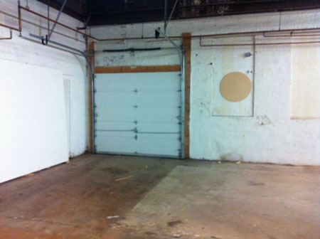 inside garage door